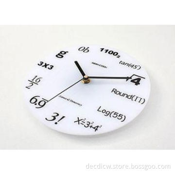 Home Decor Crystal Round Wall Clock Customized Art Ornament